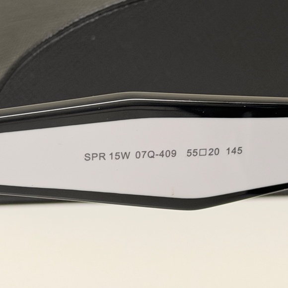 Prada Cateye PR 15WS 09Q550 Black White , Women Sunglasses AUTHENTIC !!! main image 5